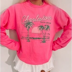 PINK CHARLESTON CREWNECK